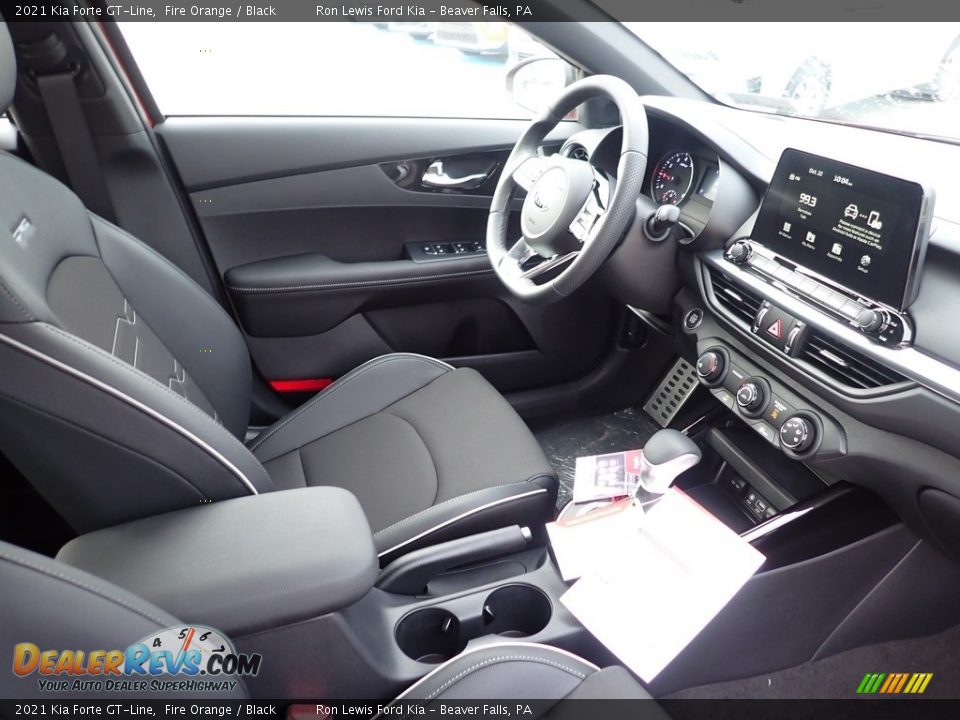 2021 Kia Forte GT-Line Fire Orange / Black Photo #11