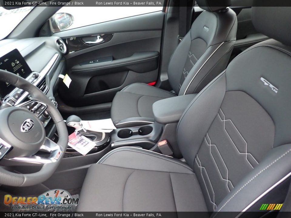 Black Interior - 2021 Kia Forte GT-Line Photo #13