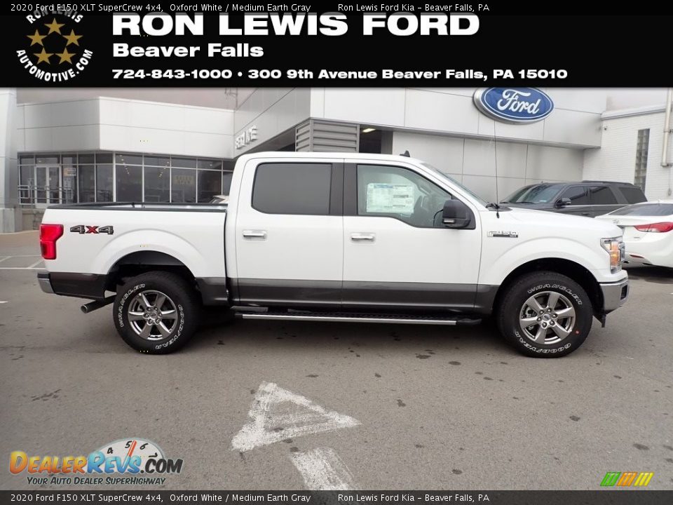 2020 Ford F150 XLT SuperCrew 4x4 Oxford White / Medium Earth Gray Photo #1