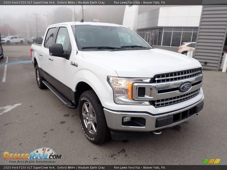 2020 Ford F150 XLT SuperCrew 4x4 Oxford White / Medium Earth Gray Photo #3