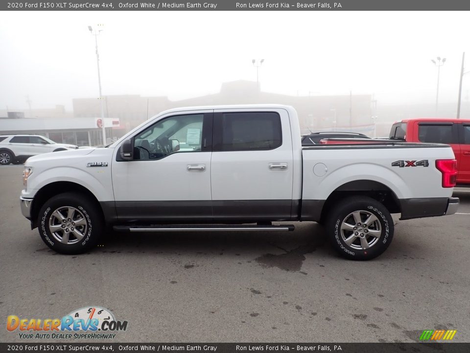 2020 Ford F150 XLT SuperCrew 4x4 Oxford White / Medium Earth Gray Photo #6