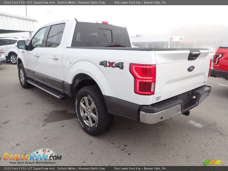 2020 Ford F150 XLT SuperCrew 4x4 Oxford White / Medium Earth Gray Photo #7