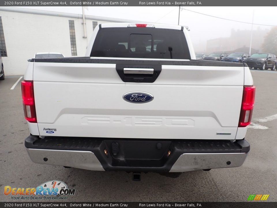 2020 Ford F150 XLT SuperCrew 4x4 Oxford White / Medium Earth Gray Photo #8