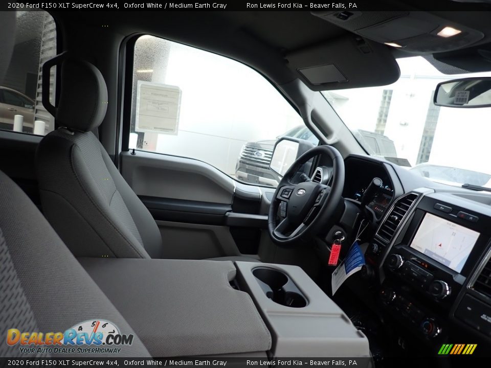 2020 Ford F150 XLT SuperCrew 4x4 Oxford White / Medium Earth Gray Photo #10