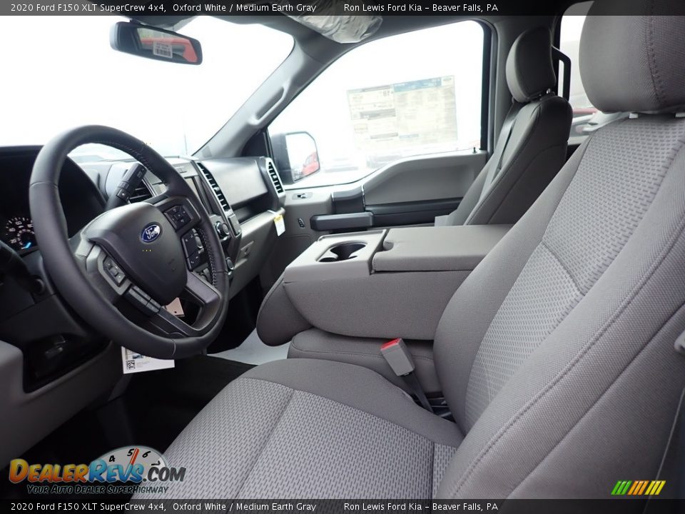 2020 Ford F150 XLT SuperCrew 4x4 Oxford White / Medium Earth Gray Photo #14