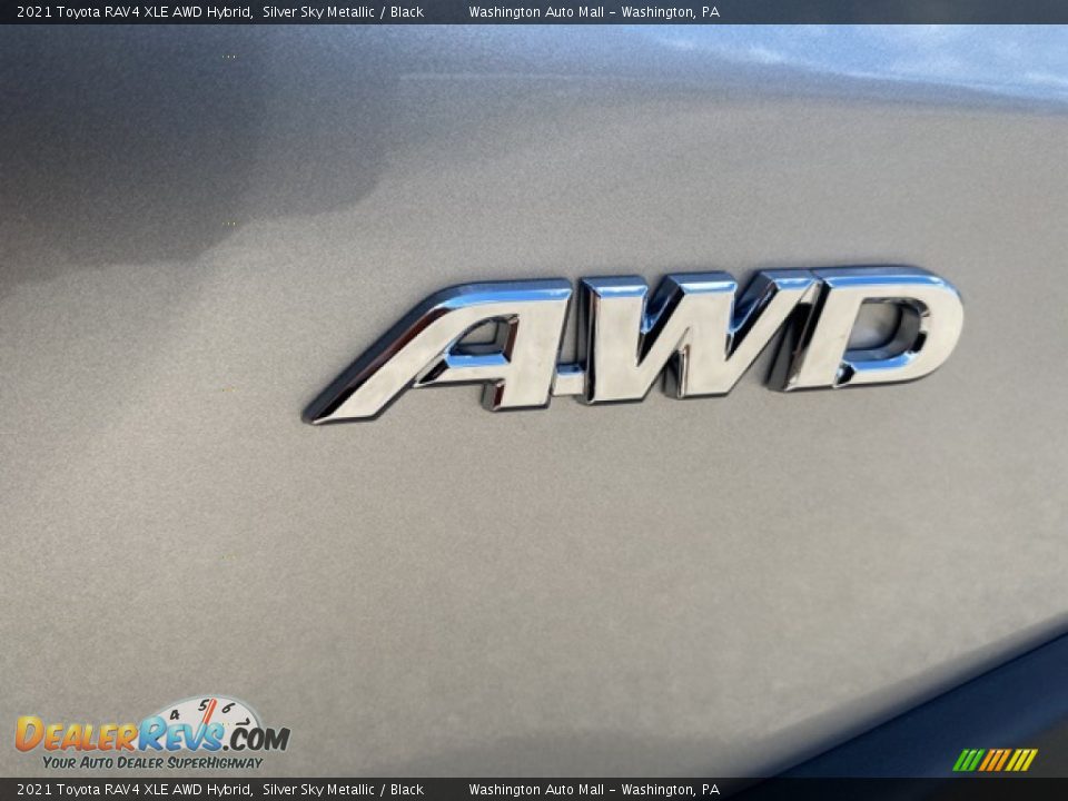 2021 Toyota RAV4 XLE AWD Hybrid Silver Sky Metallic / Black Photo #28