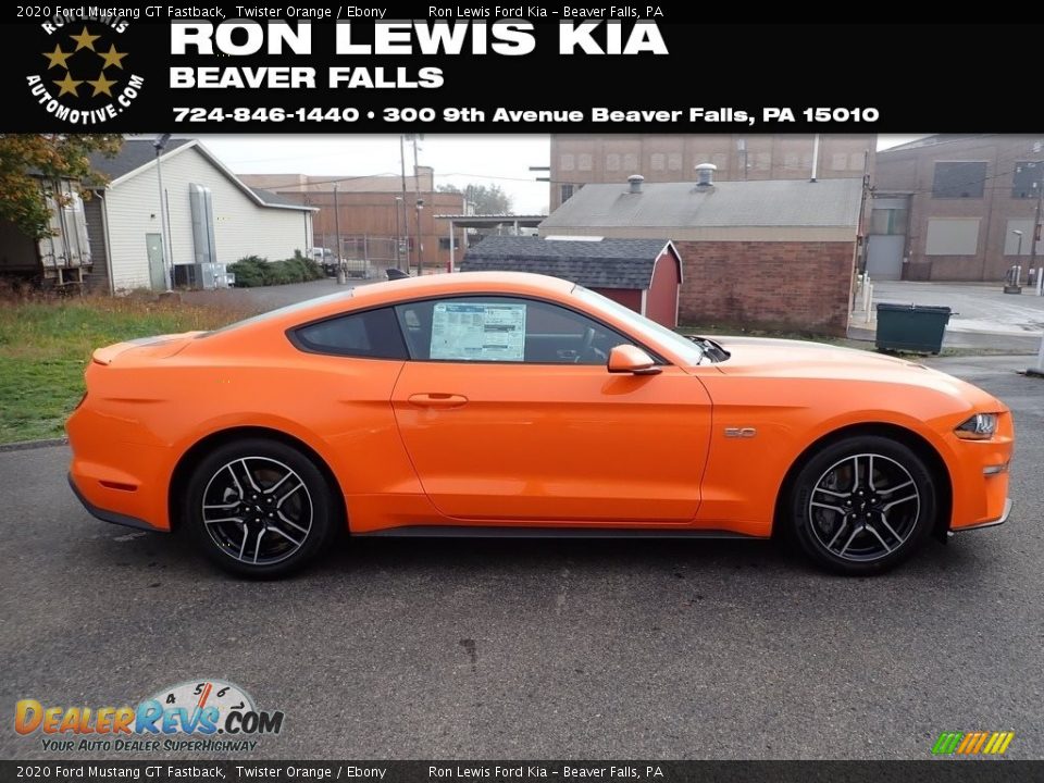 2020 Ford Mustang GT Fastback Twister Orange / Ebony Photo #1