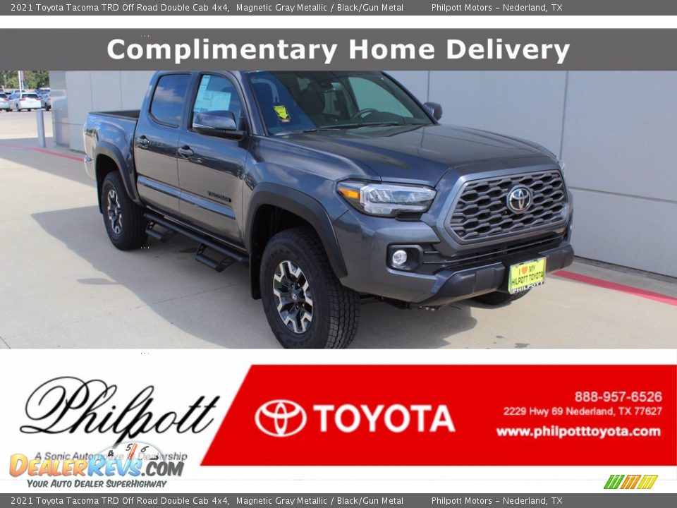 2021 Toyota Tacoma TRD Off Road Double Cab 4x4 Magnetic Gray Metallic / Black/Gun Metal Photo #1
