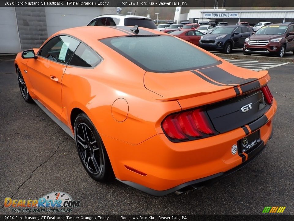 2020 Ford Mustang GT Fastback Twister Orange / Ebony Photo #7