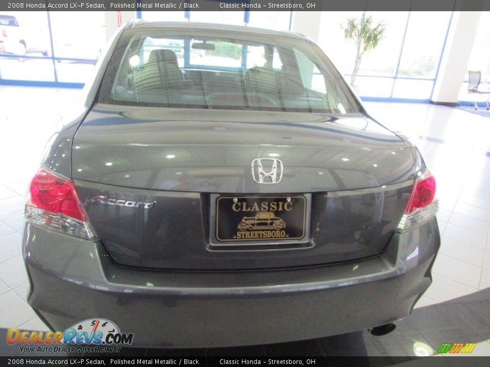 2008 Honda Accord LX-P Sedan Polished Metal Metallic / Black Photo #8