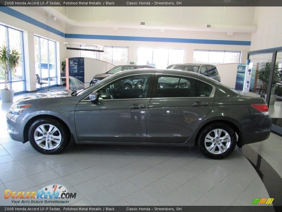 2008 Honda Accord LX-P Sedan Polished Metal Metallic / Black Photo #10