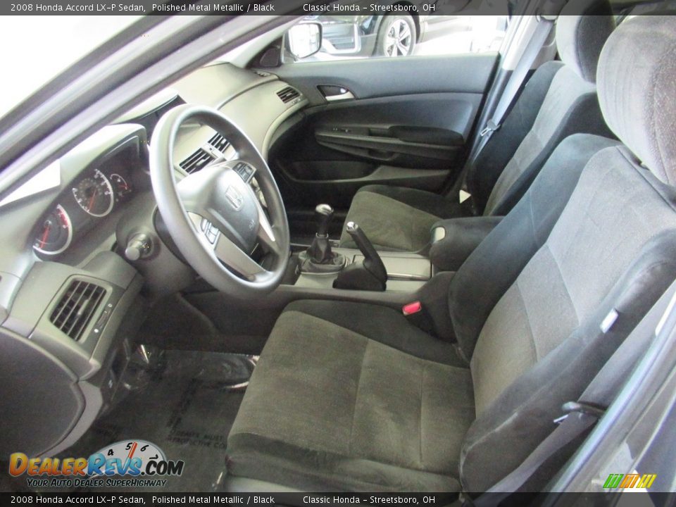 Black Interior - 2008 Honda Accord LX-P Sedan Photo #27