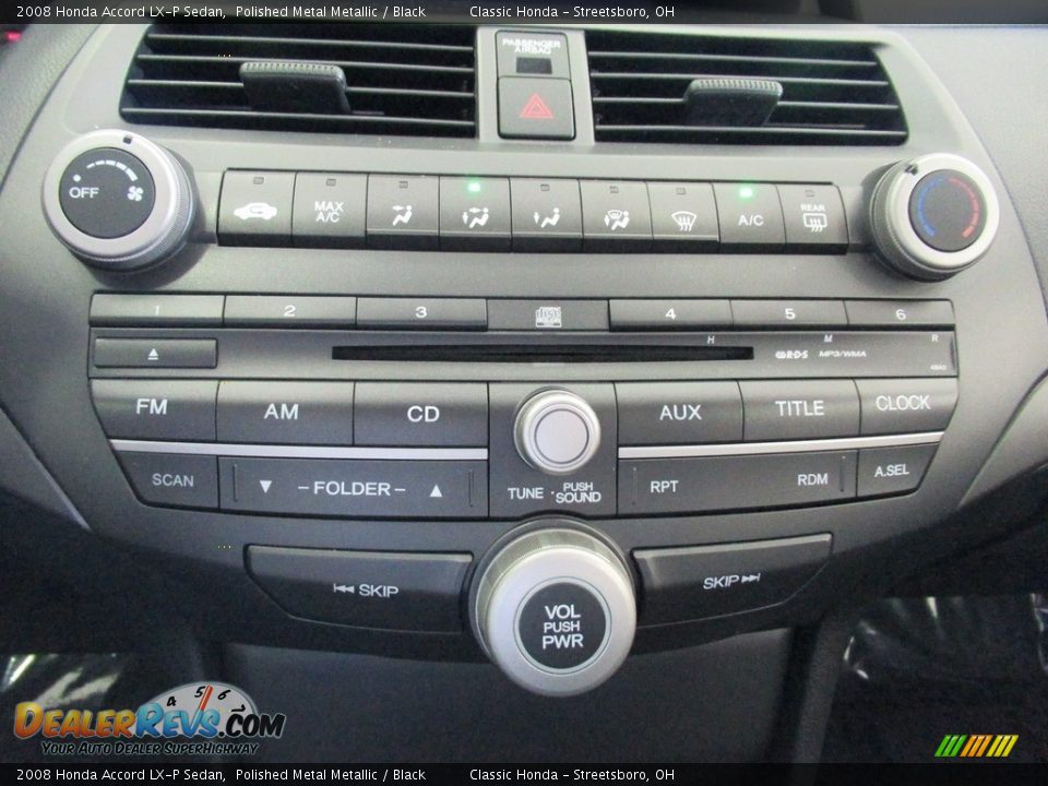 Controls of 2008 Honda Accord LX-P Sedan Photo #31