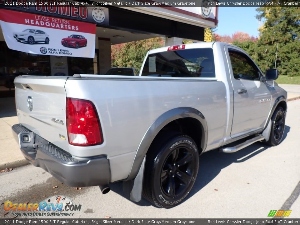 Bright Silver Metallic 2011 Dodge Ram 1500 SLT Regular Cab 4x4 Photo #2