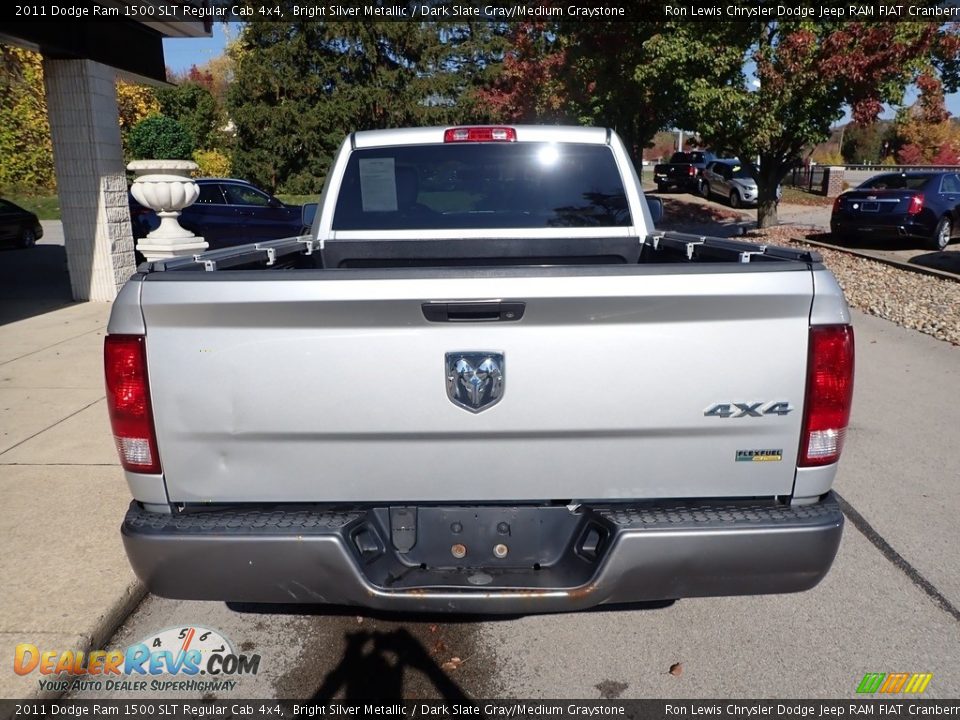 2011 Dodge Ram 1500 SLT Regular Cab 4x4 Bright Silver Metallic / Dark Slate Gray/Medium Graystone Photo #3