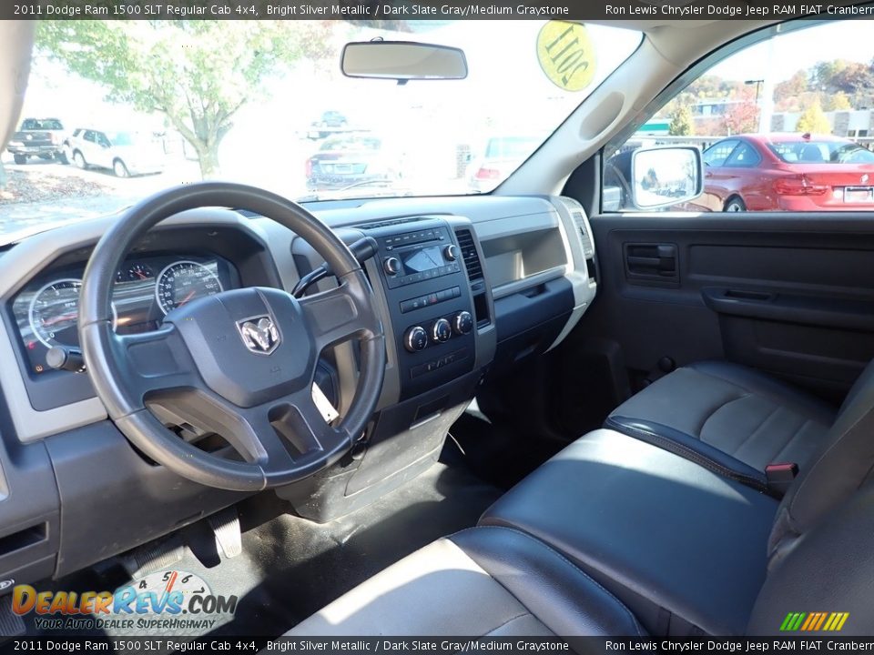 Dark Slate Gray/Medium Graystone Interior - 2011 Dodge Ram 1500 SLT Regular Cab 4x4 Photo #14