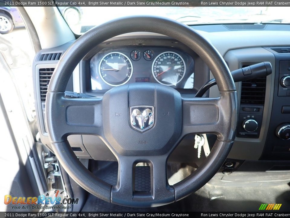 2011 Dodge Ram 1500 SLT Regular Cab 4x4 Steering Wheel Photo #17