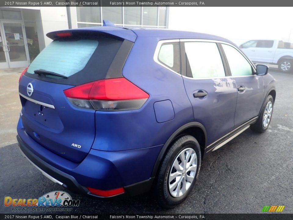 2017 Nissan Rogue S AWD Caspian Blue / Charcoal Photo #2