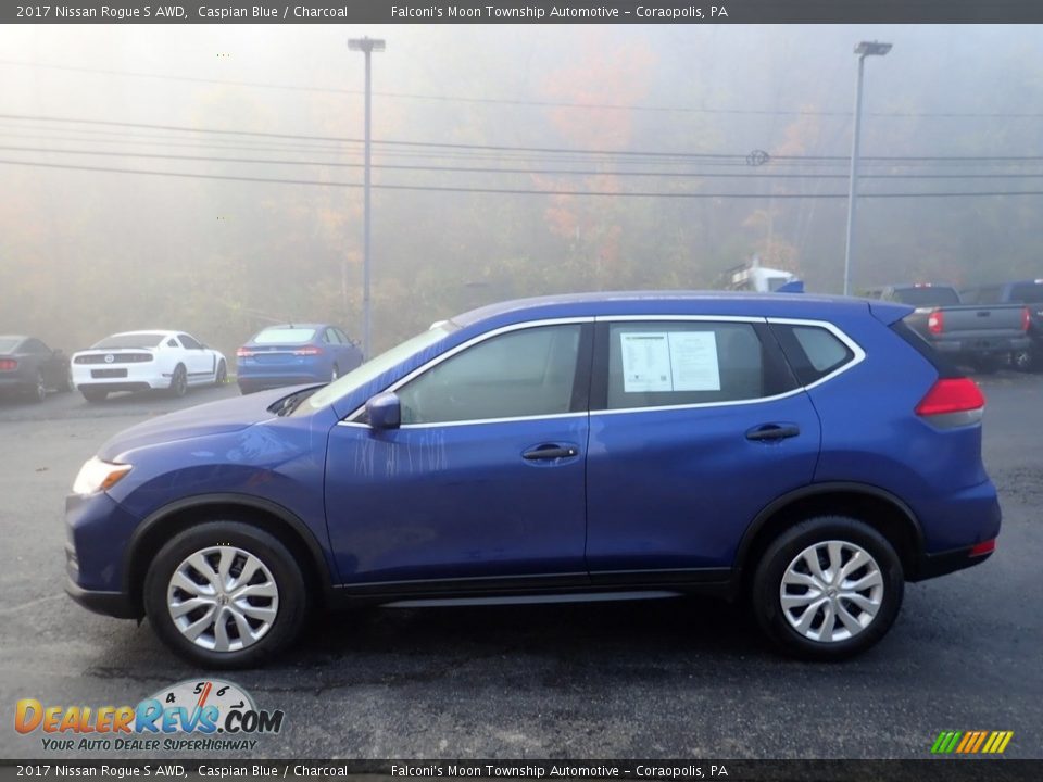 2017 Nissan Rogue S AWD Caspian Blue / Charcoal Photo #6