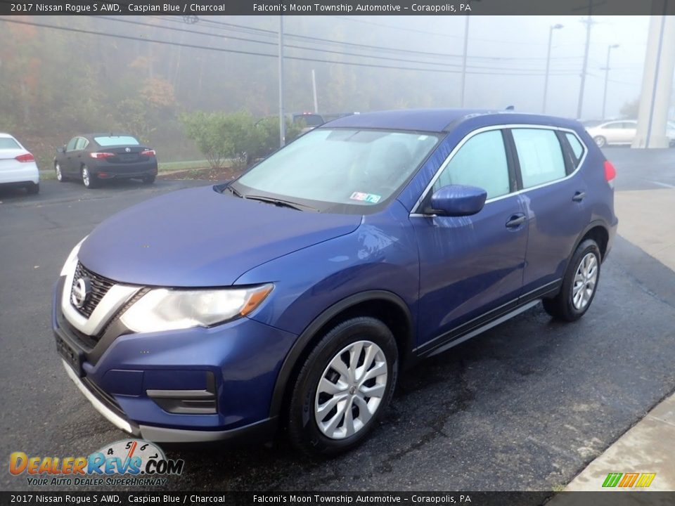 2017 Nissan Rogue S AWD Caspian Blue / Charcoal Photo #7