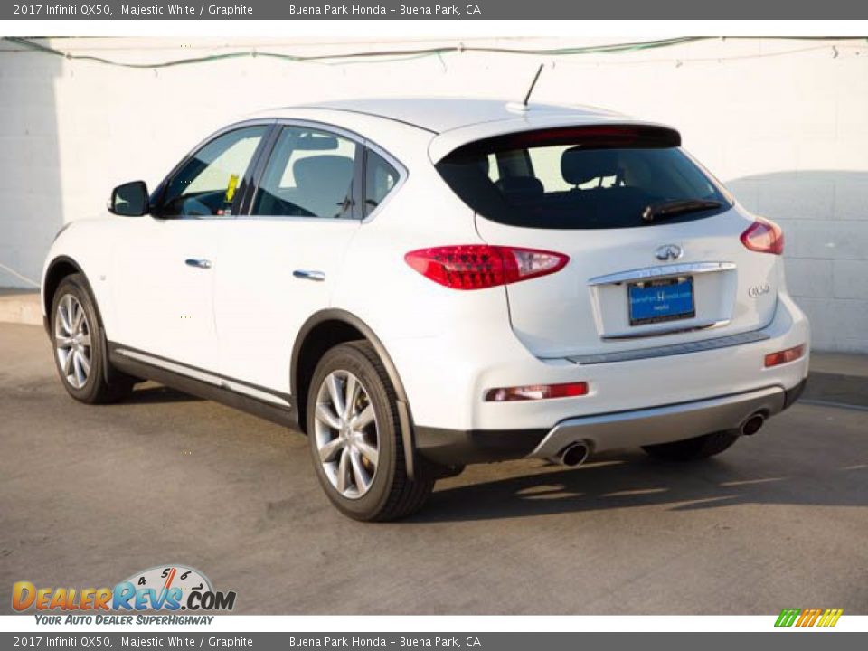 2017 Infiniti QX50 Majestic White / Graphite Photo #2