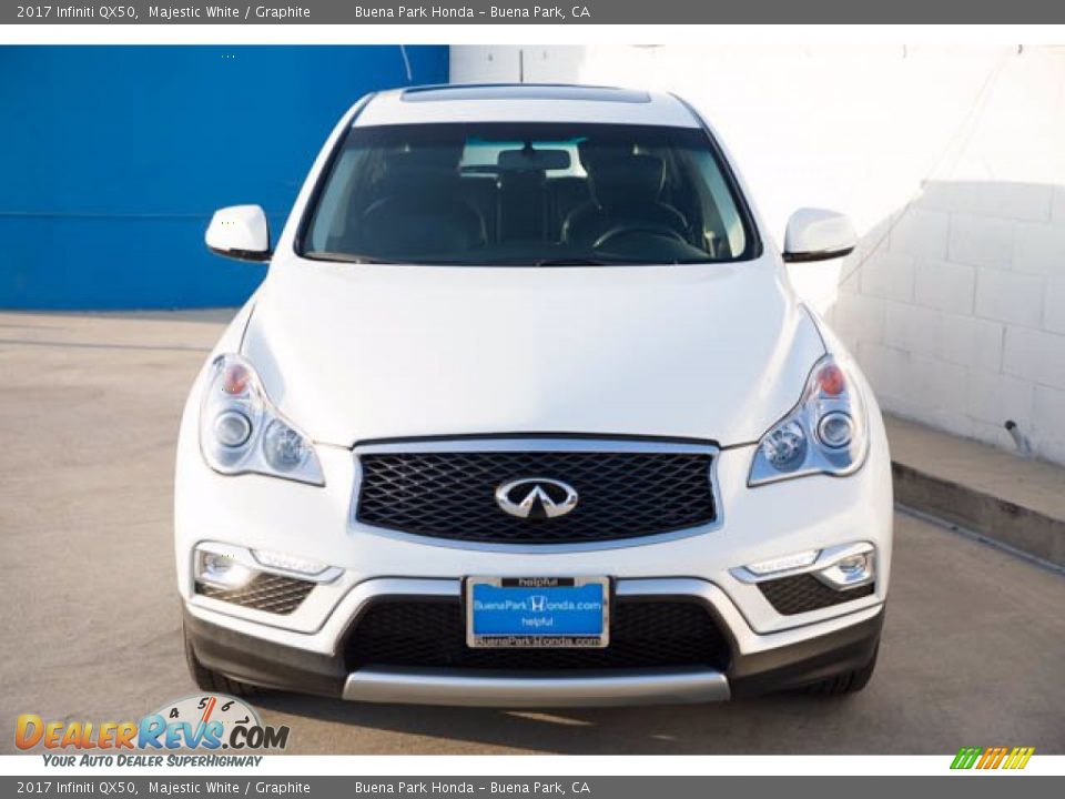 2017 Infiniti QX50 Majestic White / Graphite Photo #7