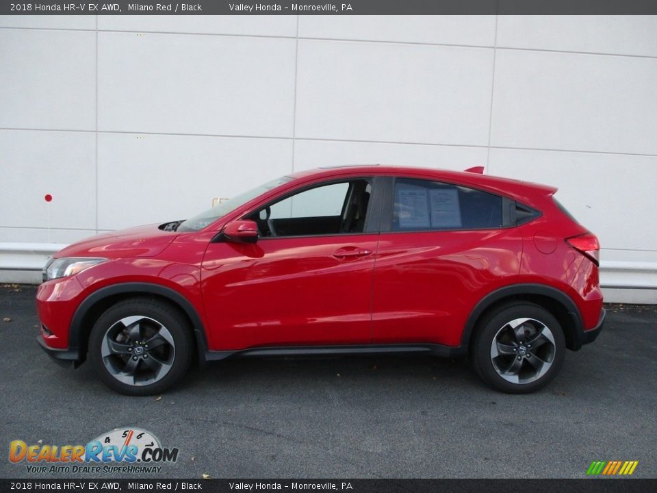 2018 Honda HR-V EX AWD Milano Red / Black Photo #2