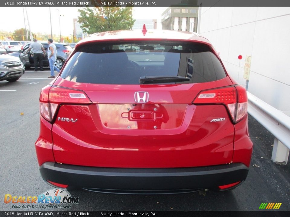 2018 Honda HR-V EX AWD Milano Red / Black Photo #4