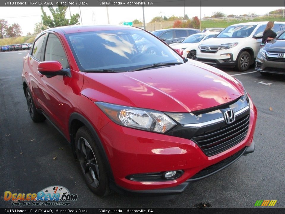 2018 Honda HR-V EX AWD Milano Red / Black Photo #8