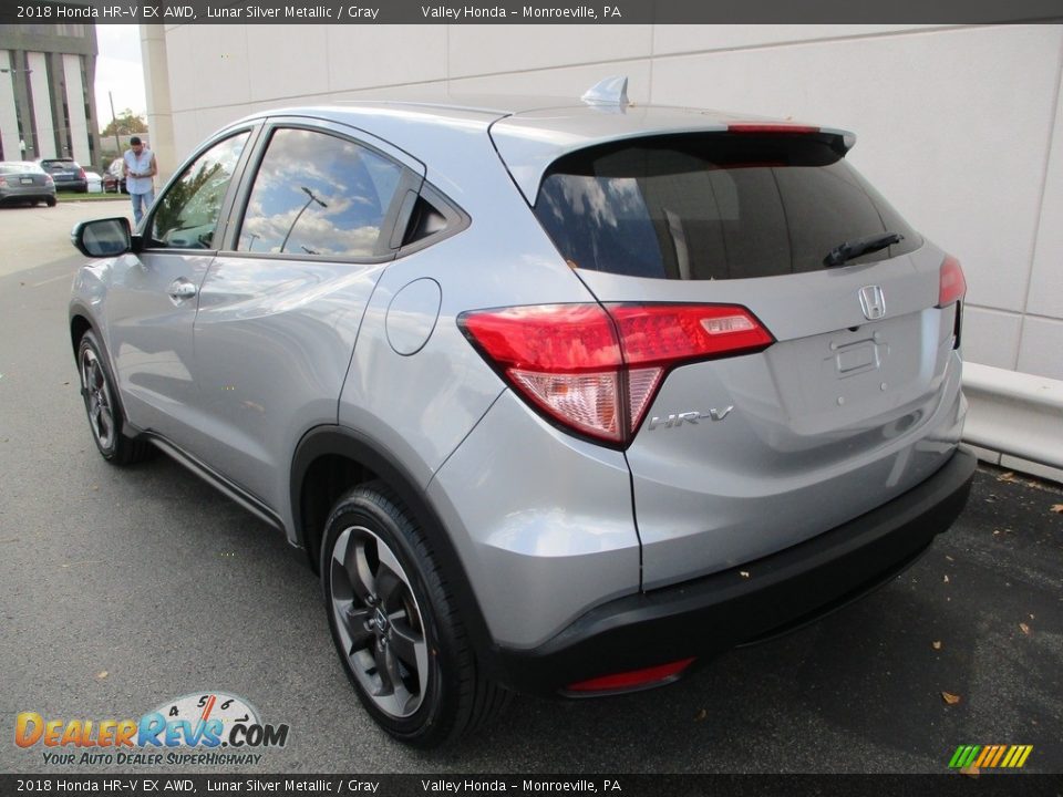 2018 Honda HR-V EX AWD Lunar Silver Metallic / Gray Photo #3