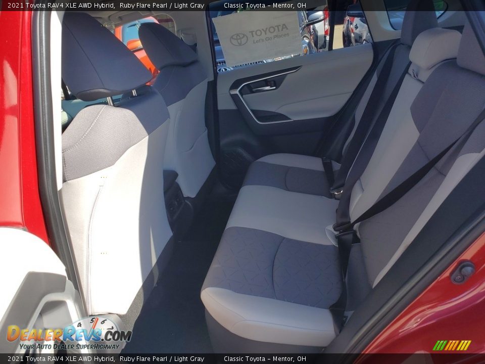 Rear Seat of 2021 Toyota RAV4 XLE AWD Hybrid Photo #3