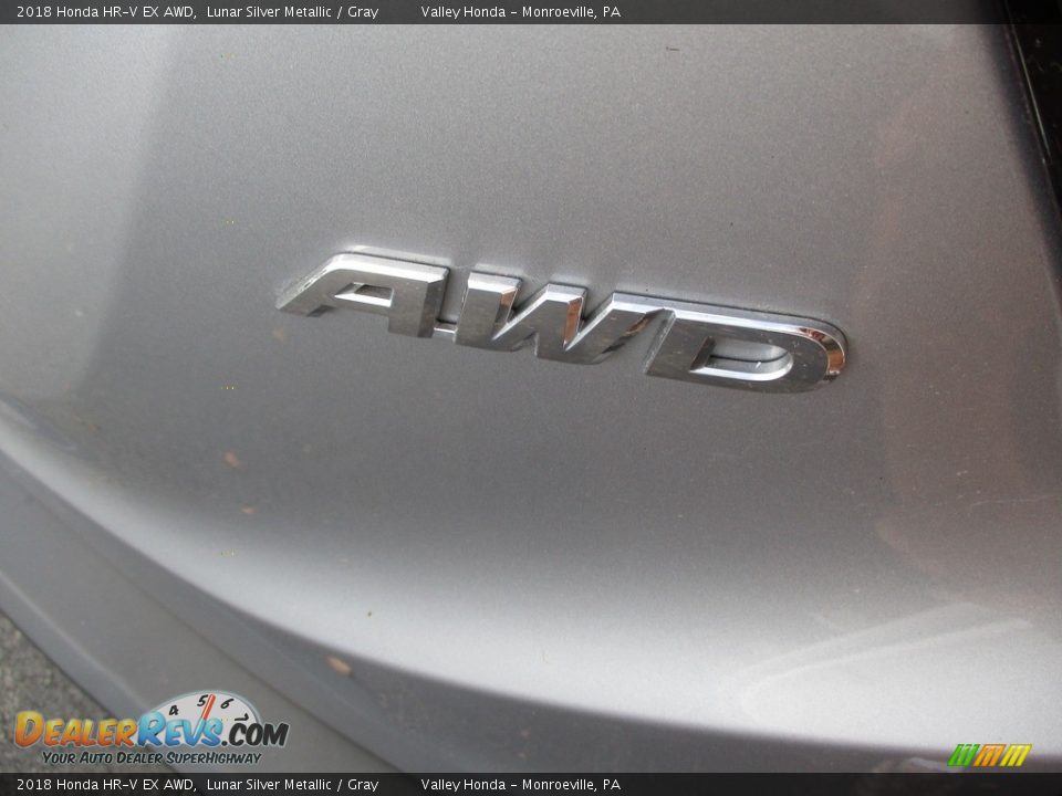 2018 Honda HR-V EX AWD Lunar Silver Metallic / Gray Photo #6