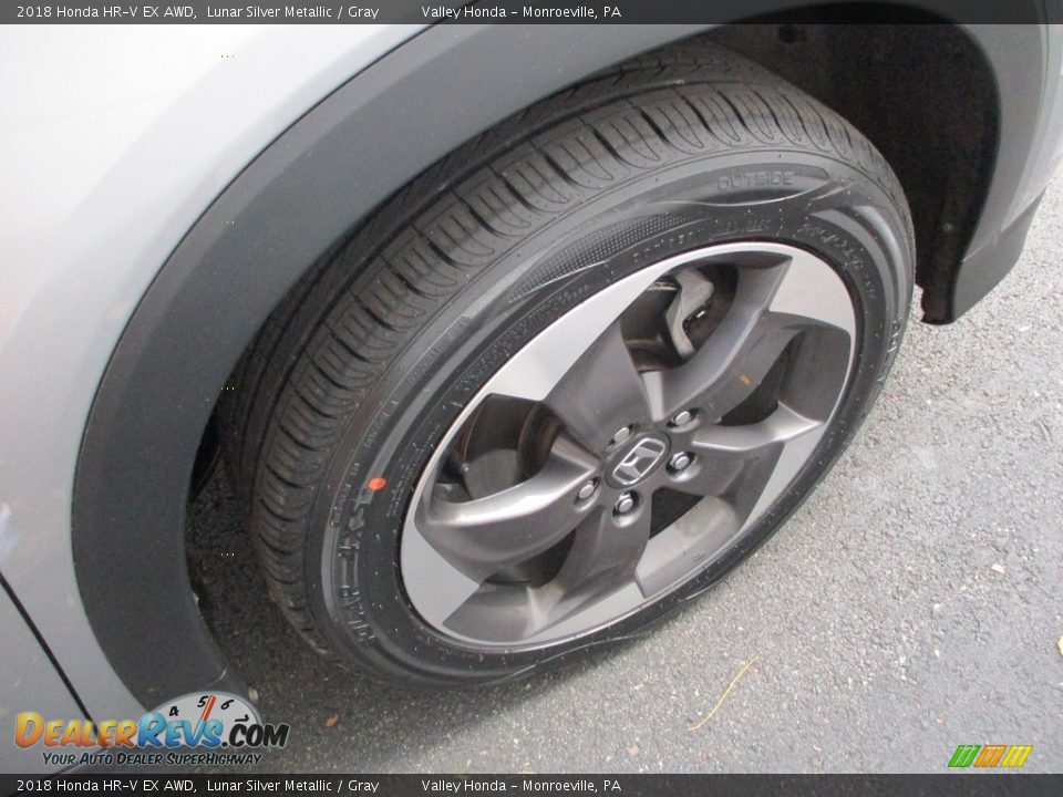 2018 Honda HR-V EX AWD Lunar Silver Metallic / Gray Photo #7
