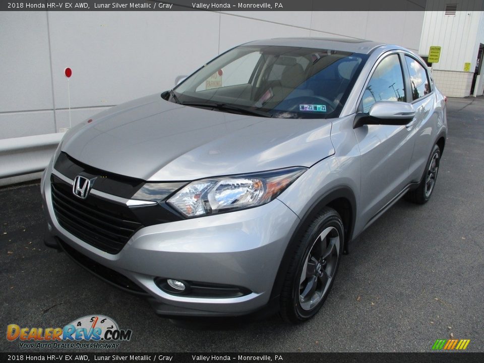 2018 Honda HR-V EX AWD Lunar Silver Metallic / Gray Photo #10