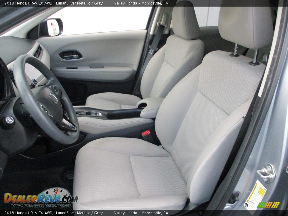 2018 Honda HR-V EX AWD Lunar Silver Metallic / Gray Photo #13