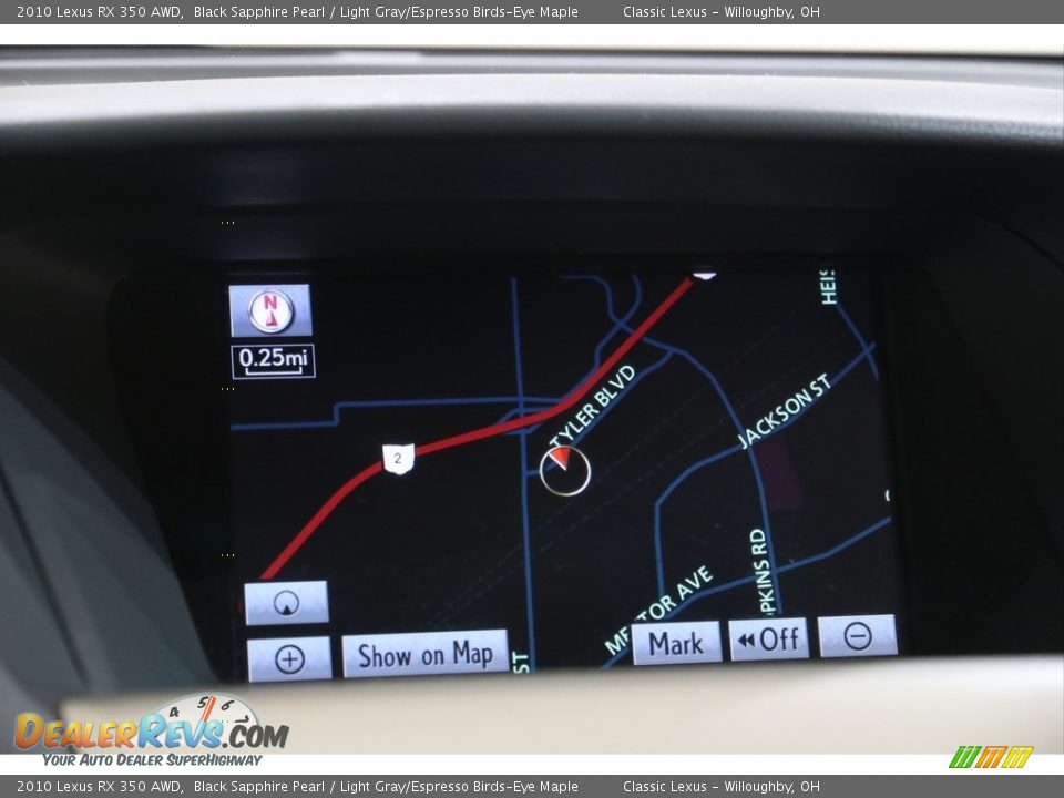 2010 Lexus RX 350 AWD Black Sapphire Pearl / Light Gray/Espresso Birds-Eye Maple Photo #11