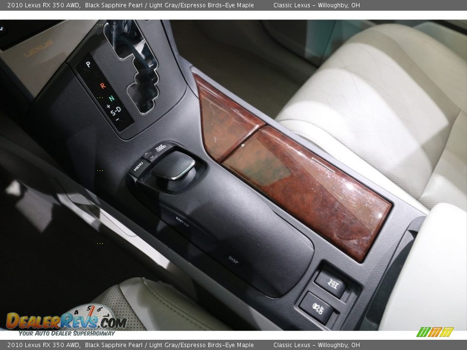 2010 Lexus RX 350 AWD Black Sapphire Pearl / Light Gray/Espresso Birds-Eye Maple Photo #17