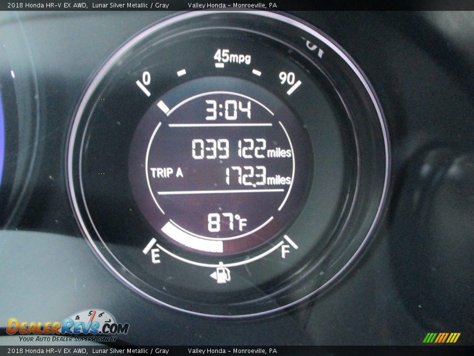2018 Honda HR-V EX AWD Lunar Silver Metallic / Gray Photo #20