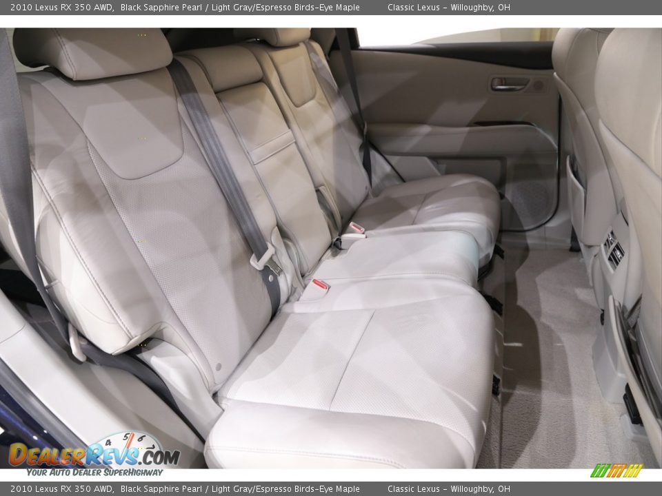 2010 Lexus RX 350 AWD Black Sapphire Pearl / Light Gray/Espresso Birds-Eye Maple Photo #20