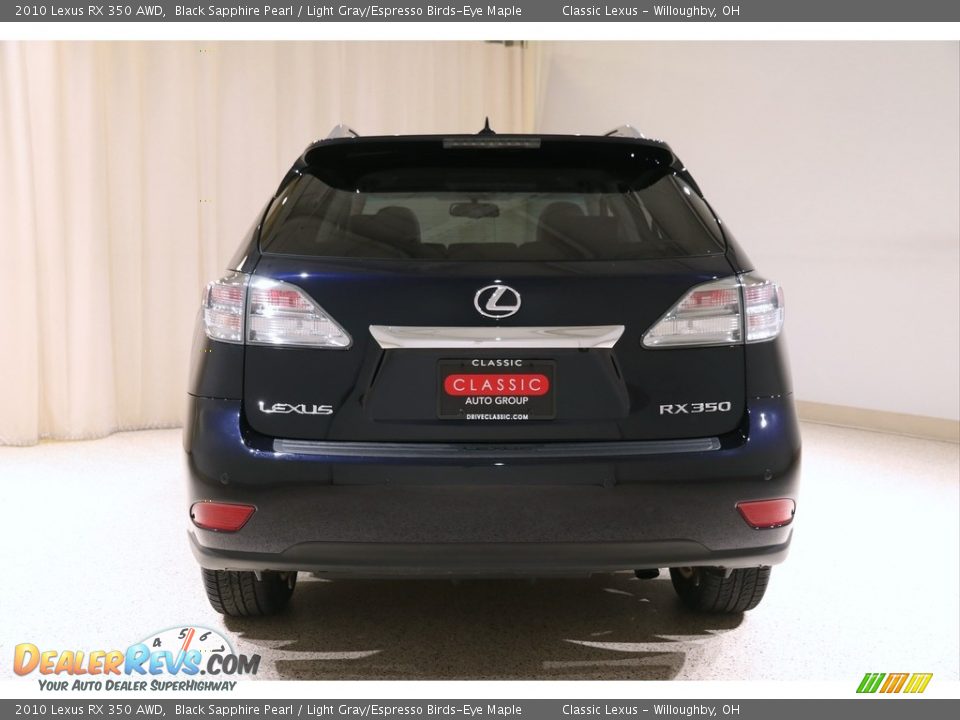 2010 Lexus RX 350 AWD Black Sapphire Pearl / Light Gray/Espresso Birds-Eye Maple Photo #22