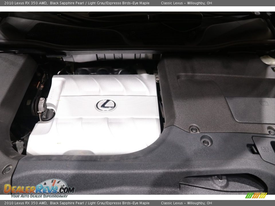 2010 Lexus RX 350 AWD Black Sapphire Pearl / Light Gray/Espresso Birds-Eye Maple Photo #23