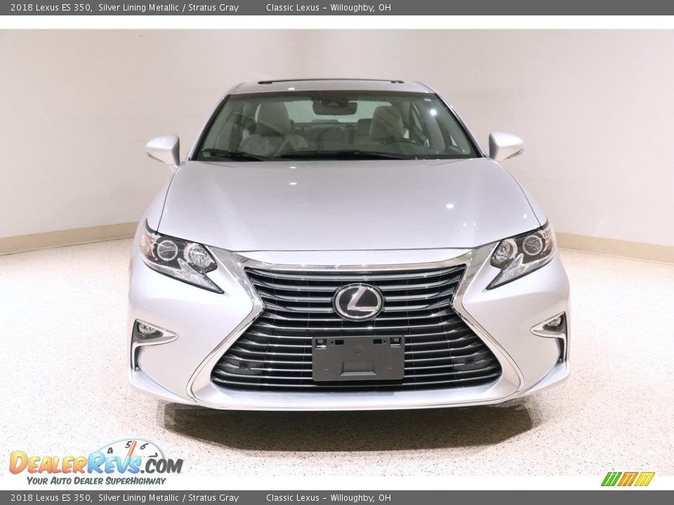 2018 Lexus ES 350 Silver Lining Metallic / Stratus Gray Photo #2