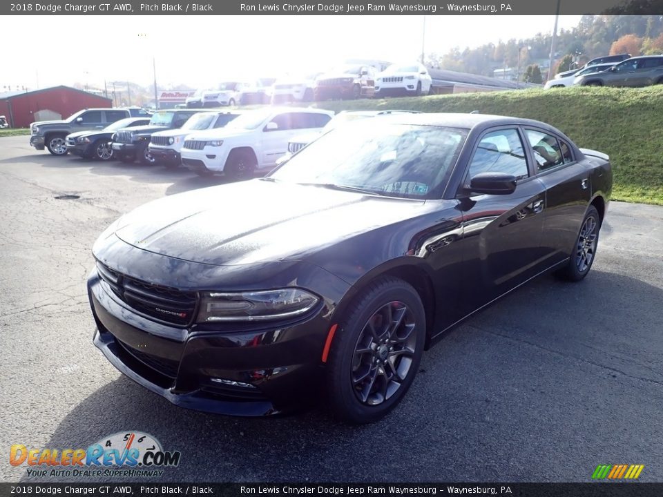 2018 Dodge Charger GT AWD Pitch Black / Black Photo #1