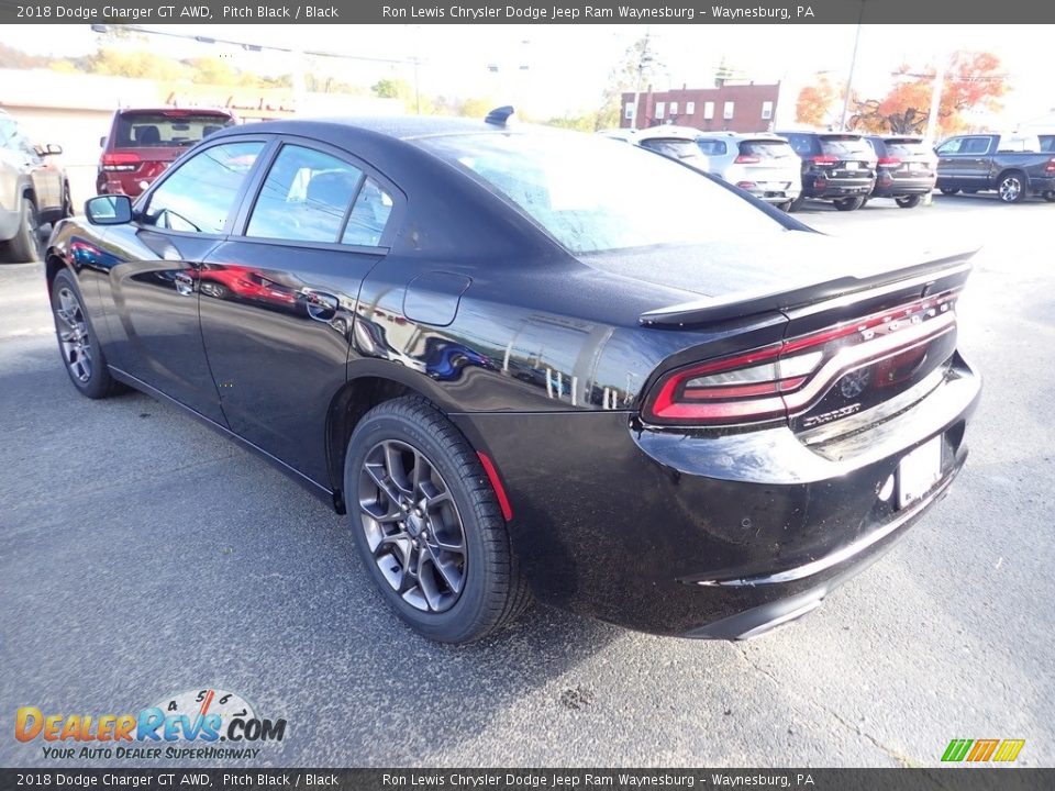 2018 Dodge Charger GT AWD Pitch Black / Black Photo #4