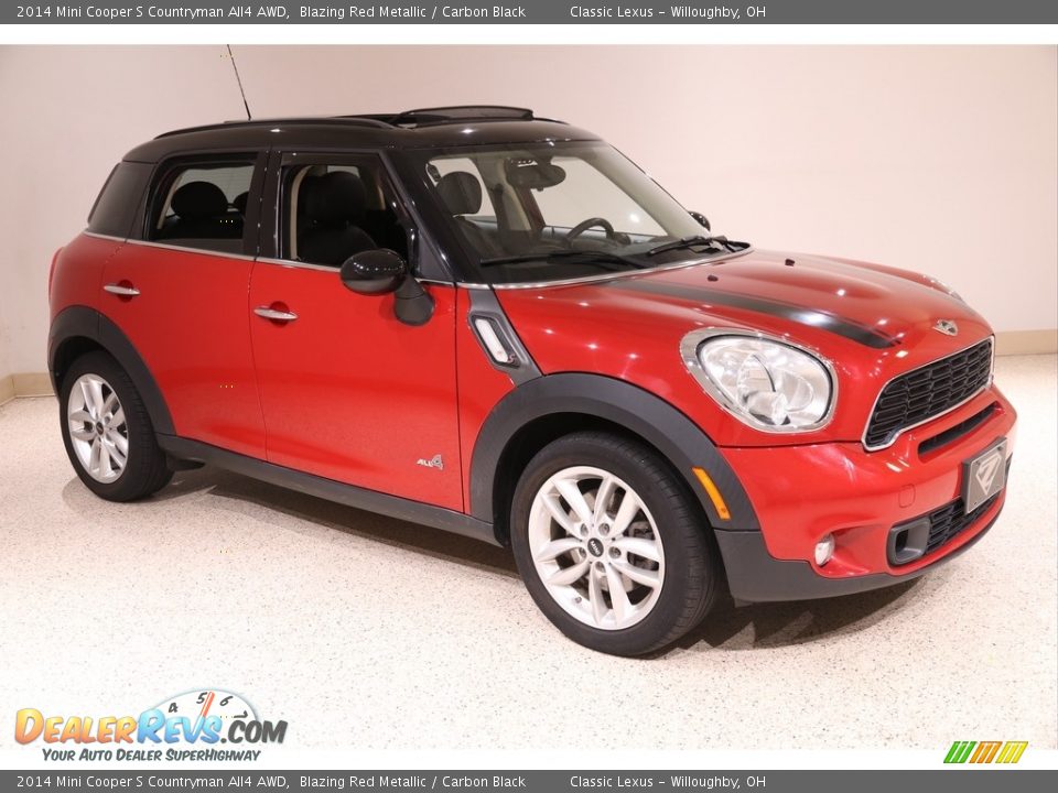 2014 Mini Cooper S Countryman All4 AWD Blazing Red Metallic / Carbon Black Photo #1