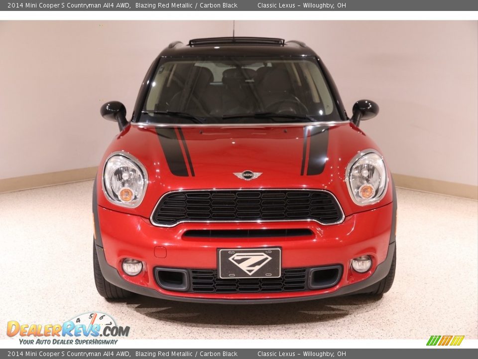 2014 Mini Cooper S Countryman All4 AWD Blazing Red Metallic / Carbon Black Photo #2