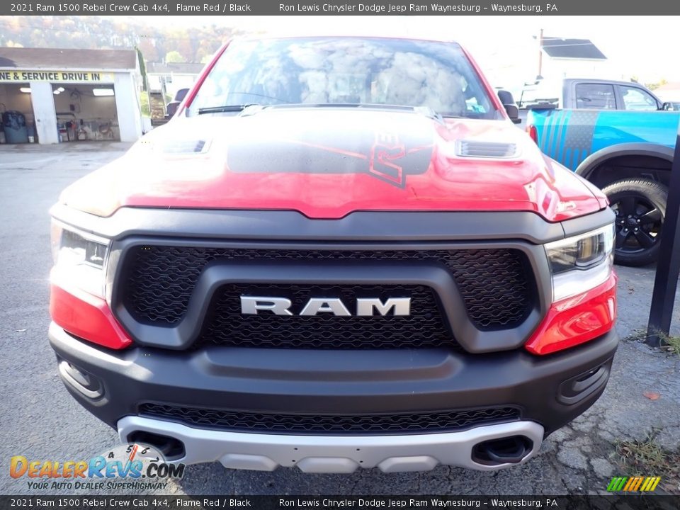 2021 Ram 1500 Rebel Crew Cab 4x4 Flame Red / Black Photo #2