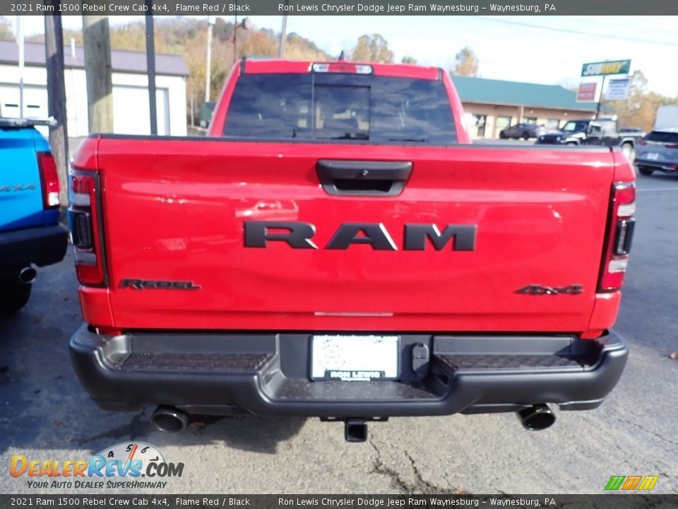 2021 Ram 1500 Rebel Crew Cab 4x4 Flame Red / Black Photo #10