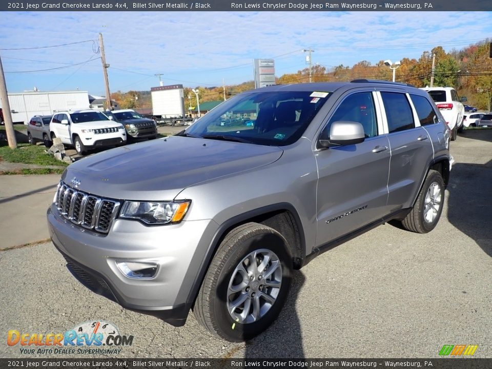 2021 Jeep Grand Cherokee Laredo 4x4 Billet Silver Metallic / Black Photo #1