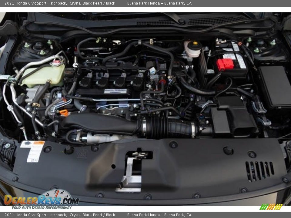 2021 Honda Civic Sport Hatchback Crystal Black Pearl / Black Photo #9